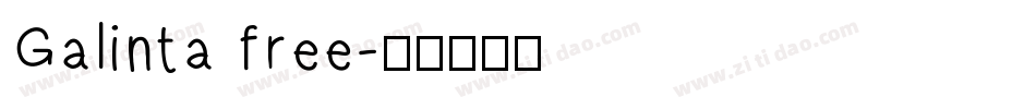 Galinta free字体转换